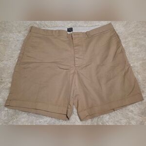 J. Crew Men's Khaki Flat Panel Front Shorts Sz. 35